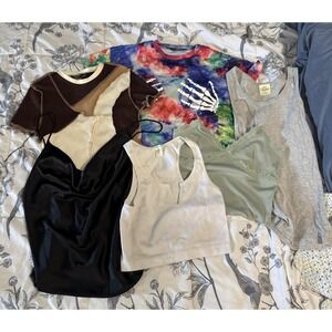 6 Piece Sized Small Shirt Lot Tanks Tees Bozzolo SHEIN
